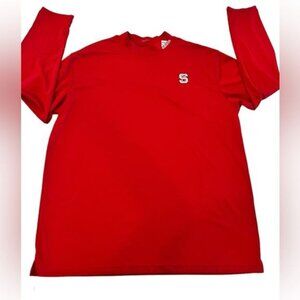 NC State North Carolina State Adidas Long Sleeve Shirt with Logo Size XL